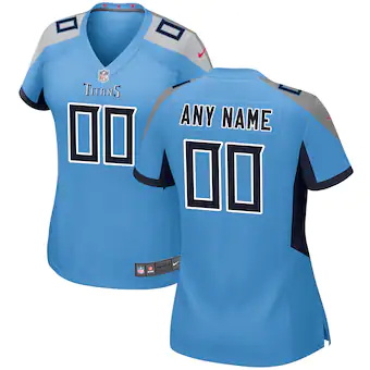 womens nike light blue tennessee titans alternate custom ga